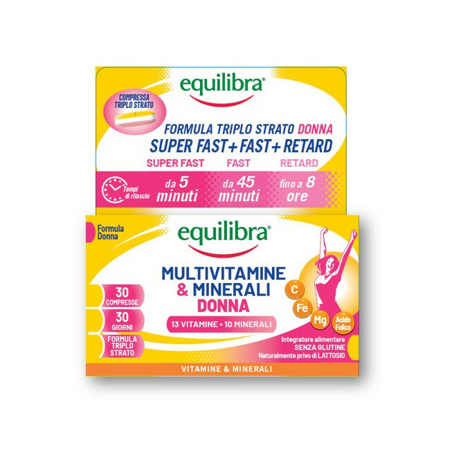 Equilibra Multivitaminico Donna 30 Compresse Triplostrato-4