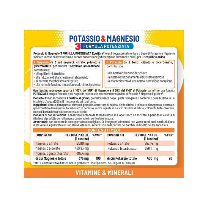 Equilibra Potassio & Magnesio 3 Sali 20 Bustine-4