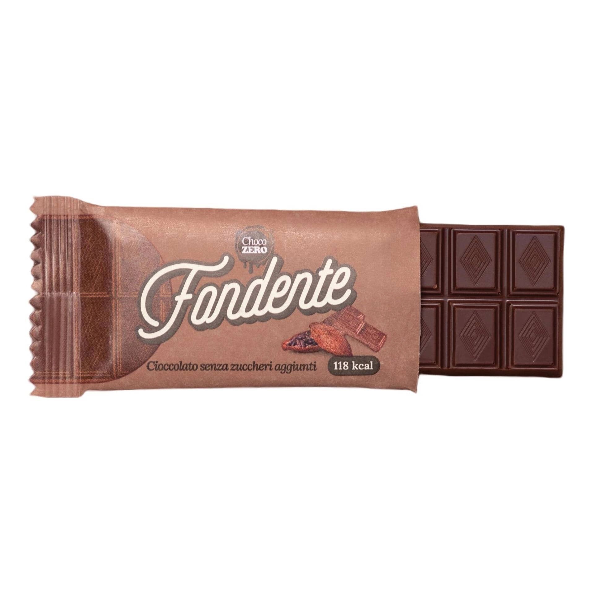 Choco Zero Tavoletta Cioccolato Fondente Senza Zuccheri Aggiunti 25g-1