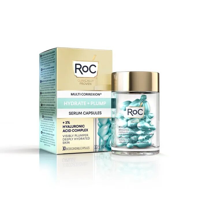 Roc Kit Hydrate + Plump Siero Viso 30 Capsule +Idratante Viso 50ml SPF30-4