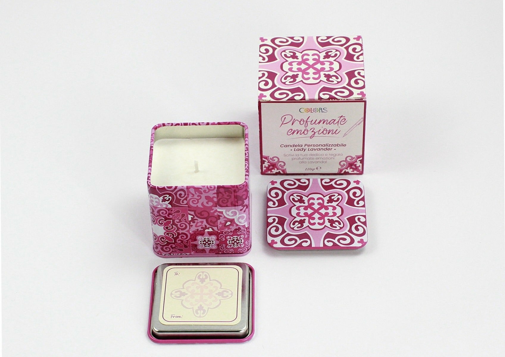 Colors Candela Profumata Personalizzabile Lady Lavander-2