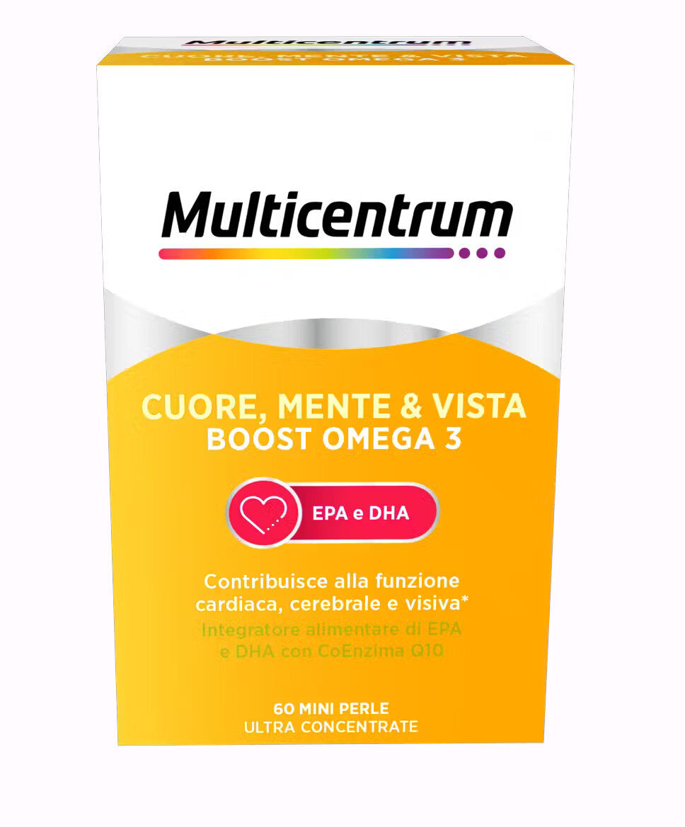 Multicentrum Cuore Mente E Vista Boost Omega3 60 Mini Perle-1