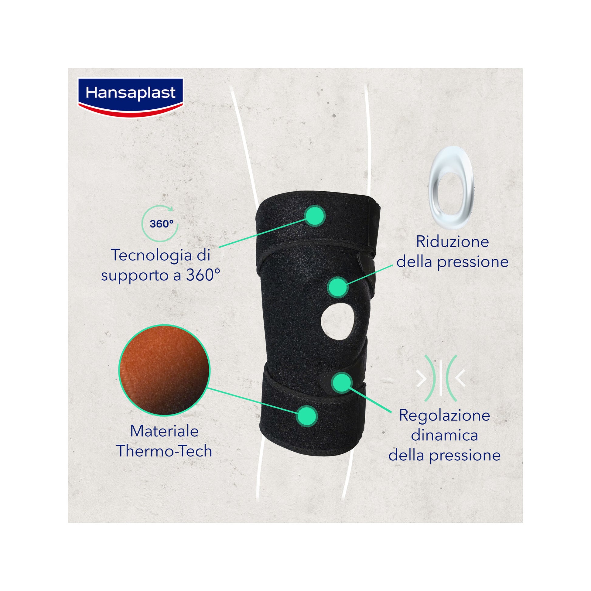Hansaplast Sport Supporto Ginocchio Tutore Per Protezione E Sollievo Dal Dolore-4