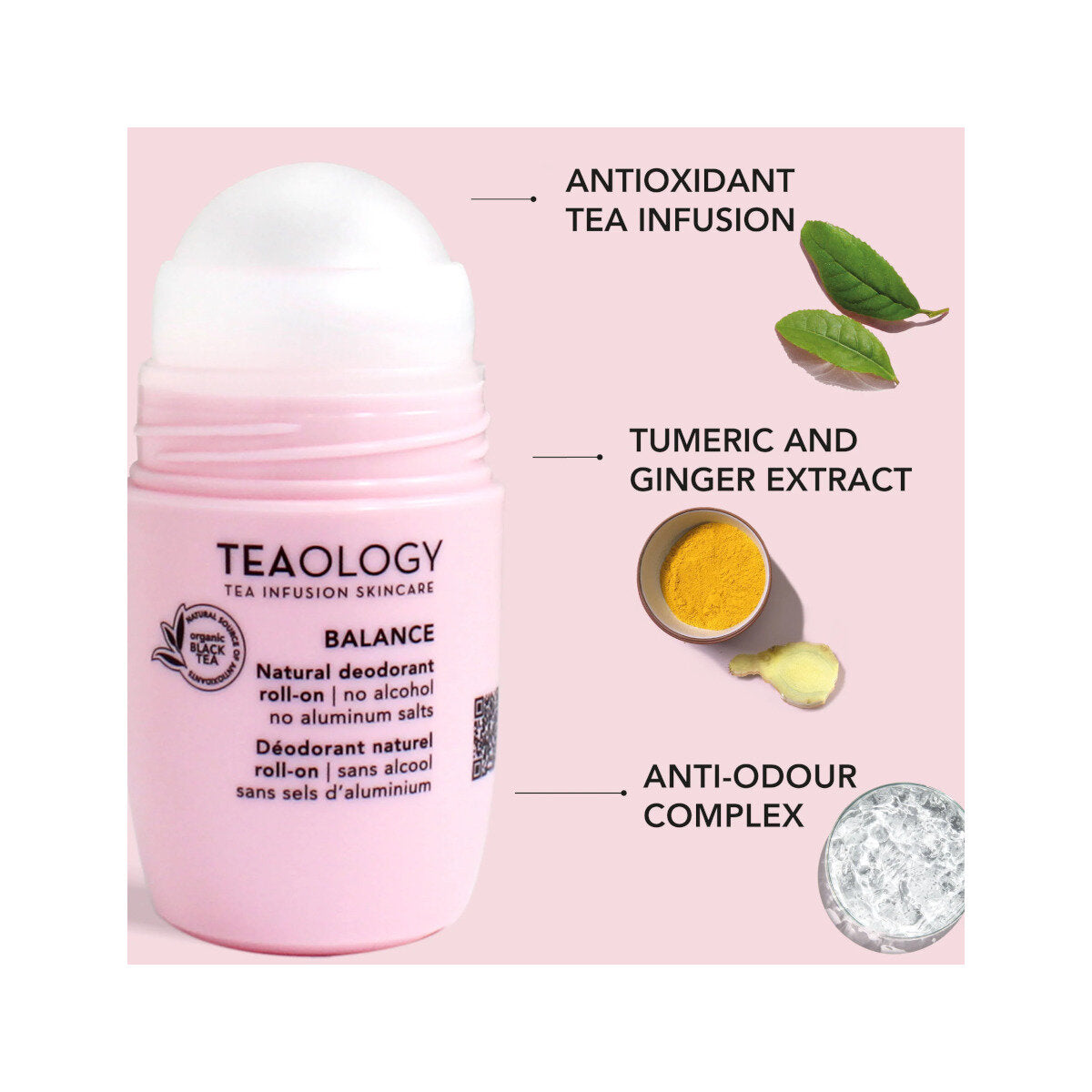 Teaology Balance Deodorante Naturale Roll-On 40ml-4