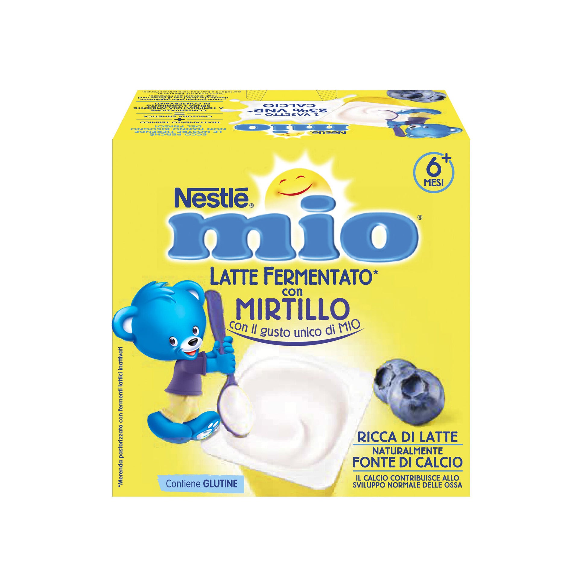 Nestlè Mio Merenda Latte Fermentato Mirtillo 4 Vasetti Da 100g-7