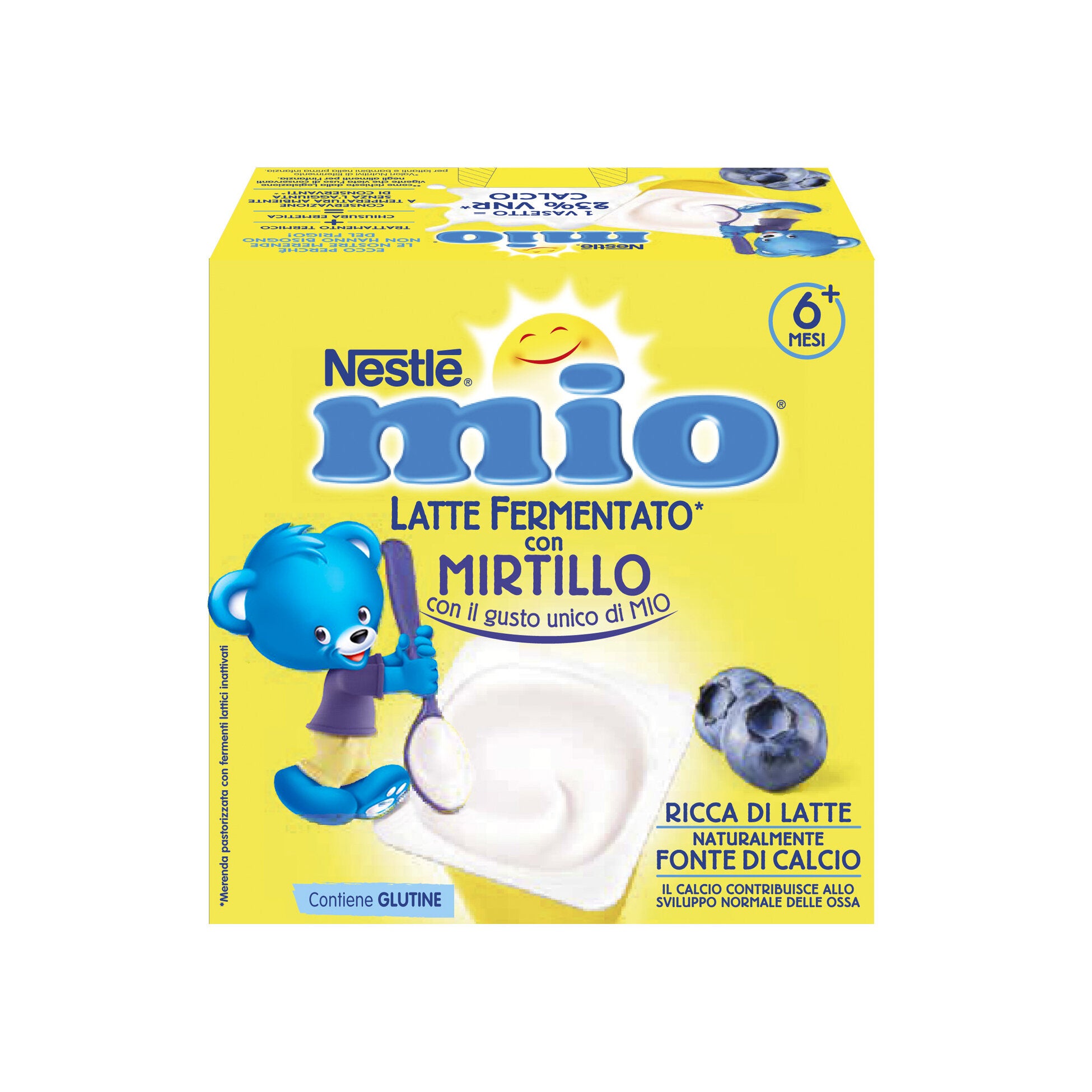 Nestlè Mio Merenda Latte Fermentato Mirtillo 4 Vasetti Da 100g-7