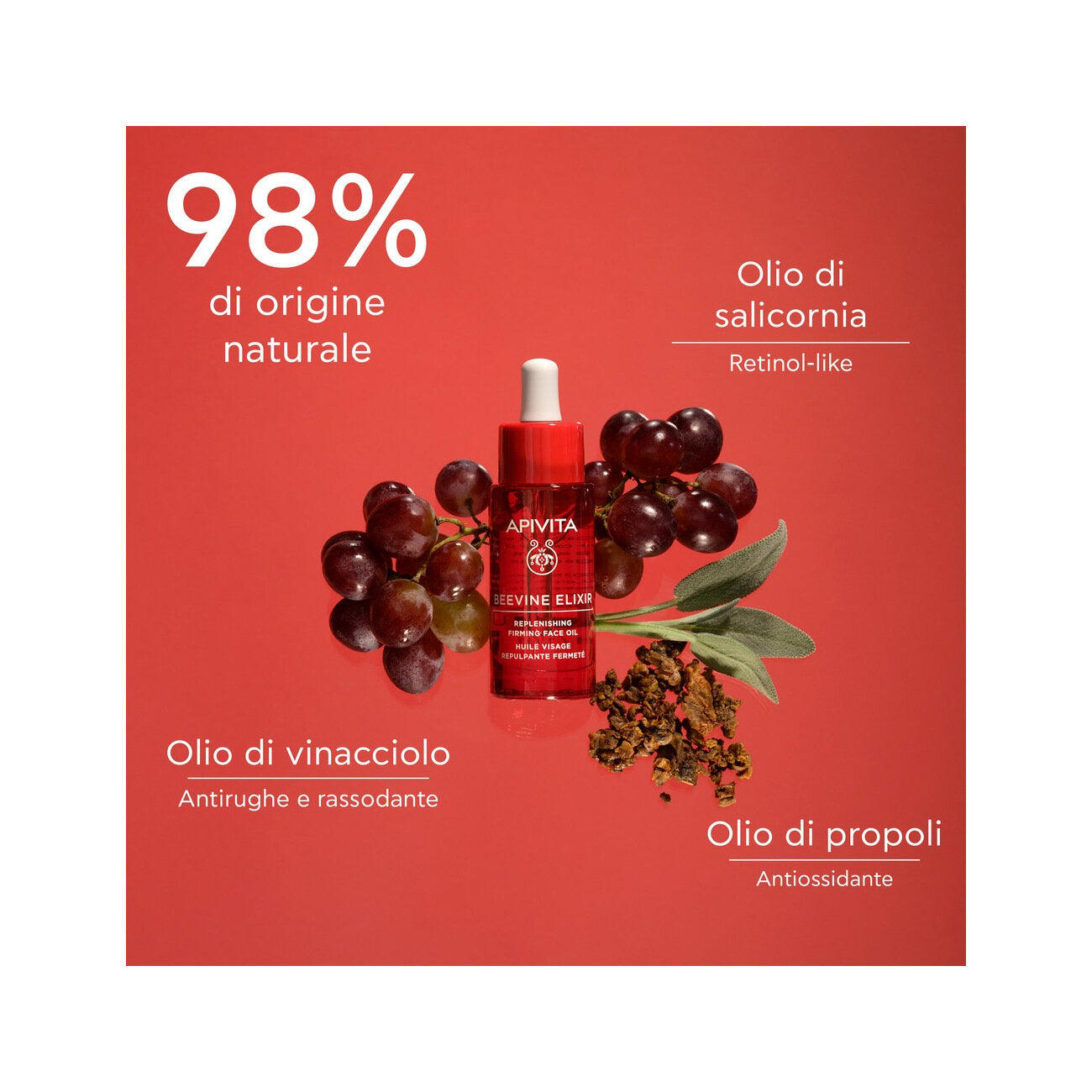 Apivita Beevine Elixir Olio Viso Ricostituente Rassodante 30ml-3