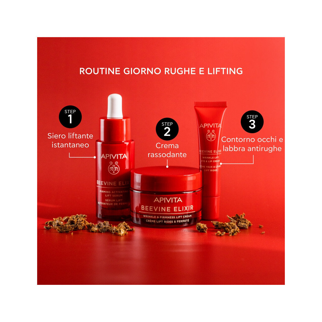 Apivita Beevine Elixir Crema Anti-Rughe Rassodante Liftante Texture Ricca 50ml-5