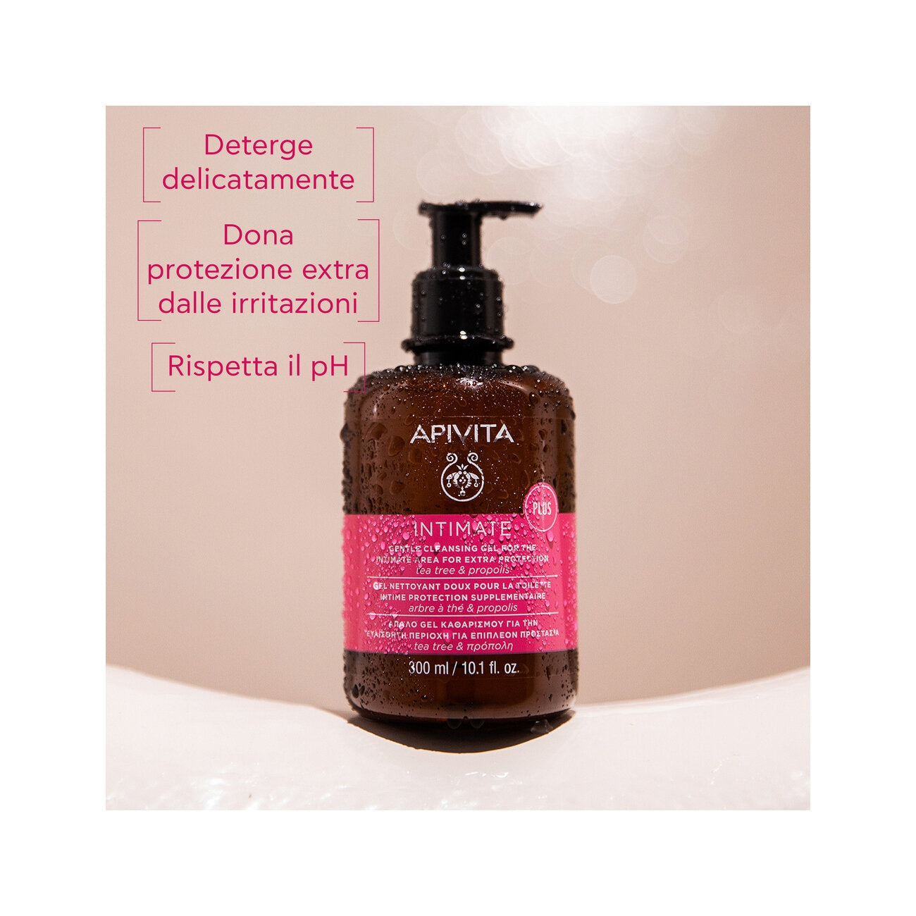 Apivita Intimate Plus Gel Detergente Intimo Extra Protezione 300ml-2