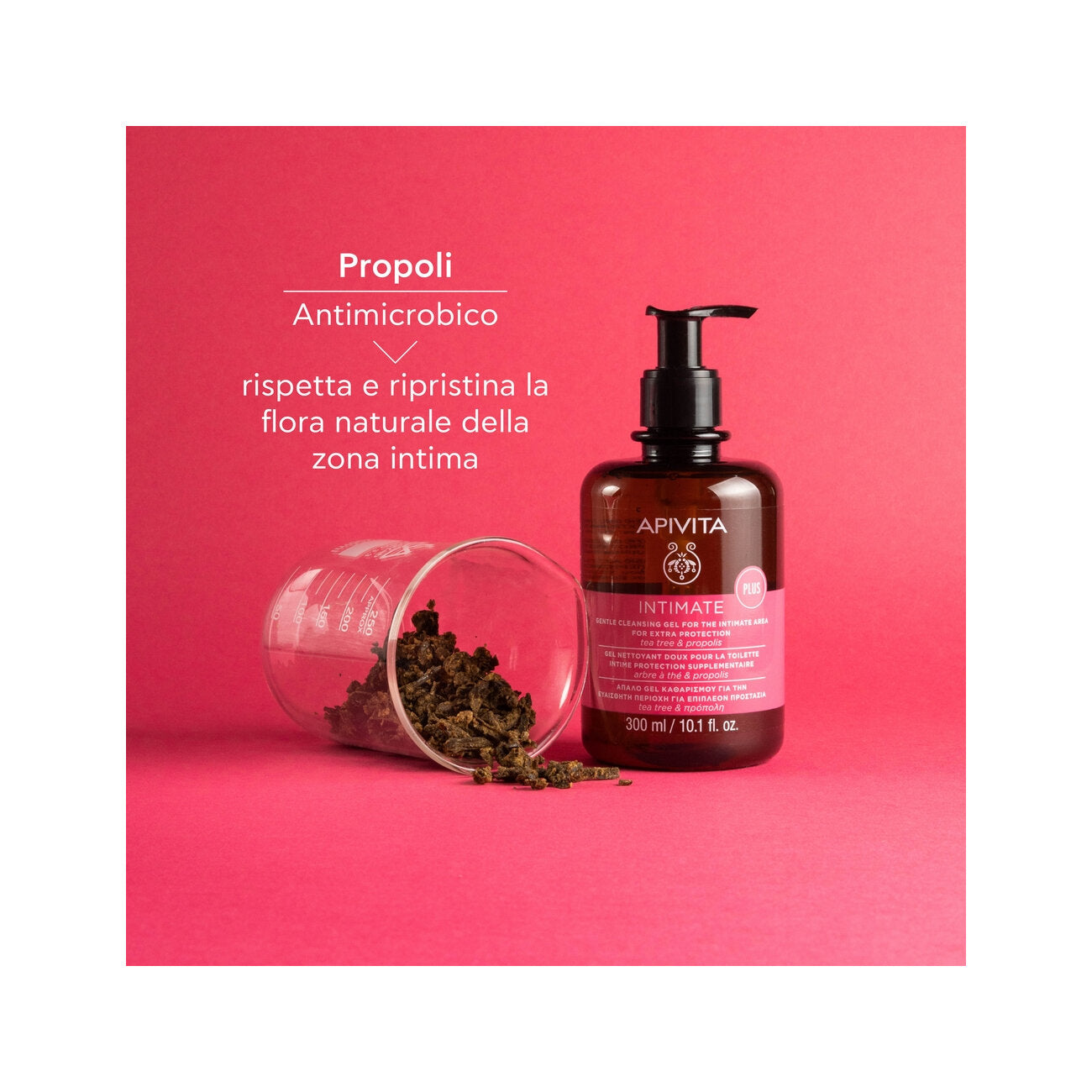 Apivita Intimate Plus Gel Detergente Intimo Extra Protezione 300ml-5