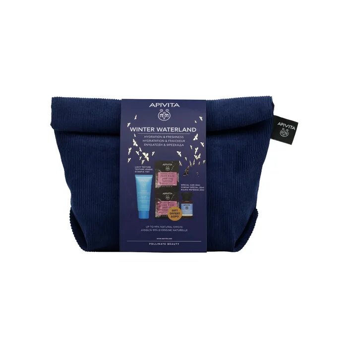 Apivita Cofanetto Aqua Beelicious Gel-Crema Idratante Oil Free 40ml+Tonico Idratante 20ml+Maschera A-4