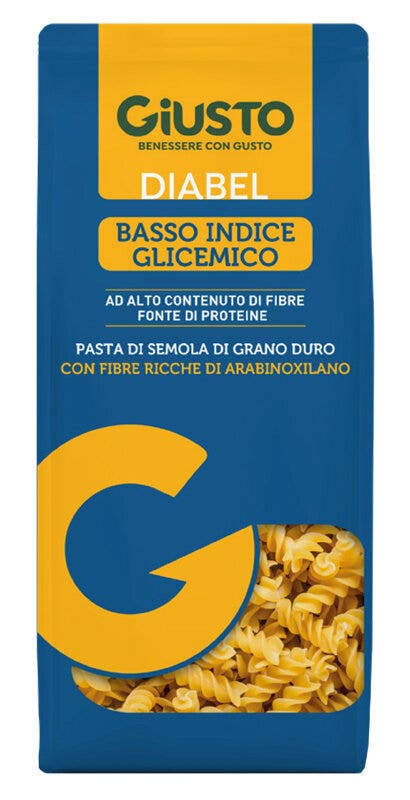 Giusto Diabel Basso Indice Glicemico Pasta Fusilli 400g