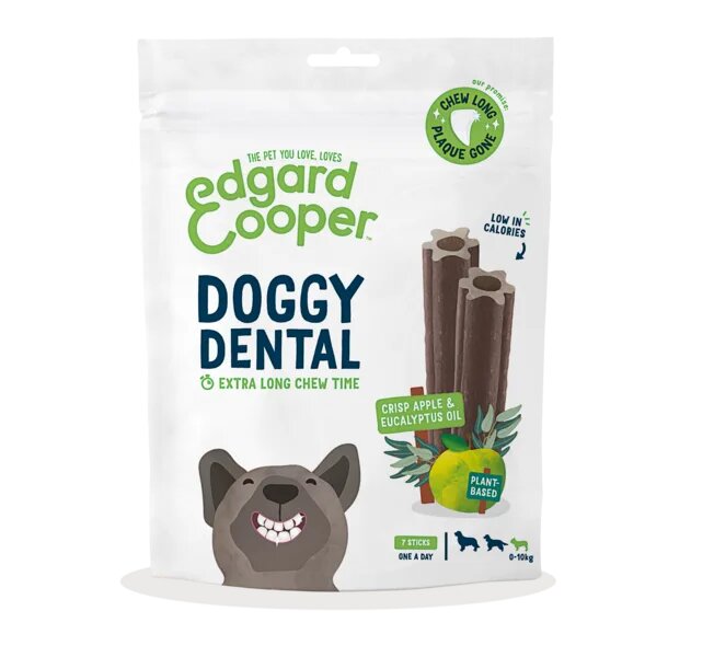 Edgard & Cooper Doggy Dental Small Mela E Eucalipto Stick per Cani 175g-2