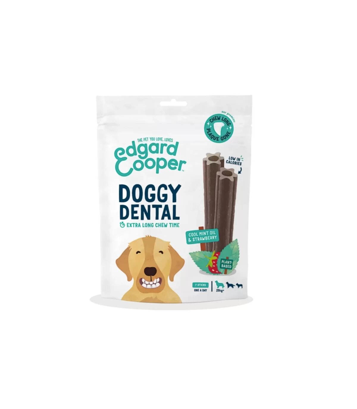 Edgard & Cooper Doggy Dental Large Fragola E Menta Stick Dentali per Cani 255g-1