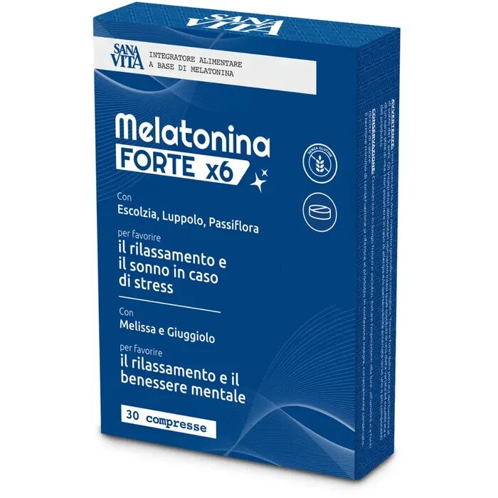 Sanavita Melatonina Forte X6 30 Compresse-2