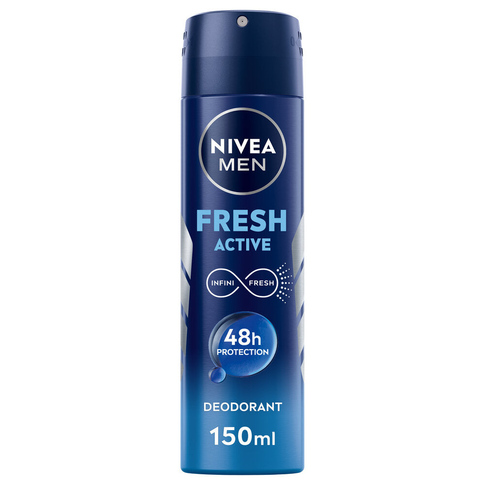 Nivea Men Fresh Active Deodorante Spray 150ml Antitraspirante Uomo Per 48 Ore-3