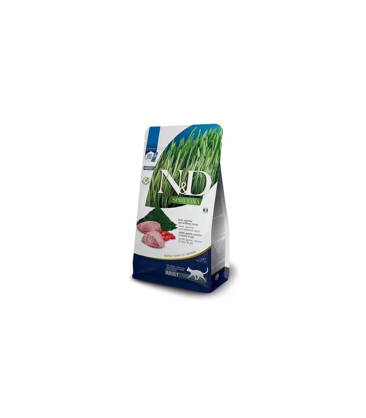 Farmina N&D Spirulina Gatto Adult Agnello Per Gatti Adulti 1.5kg-1