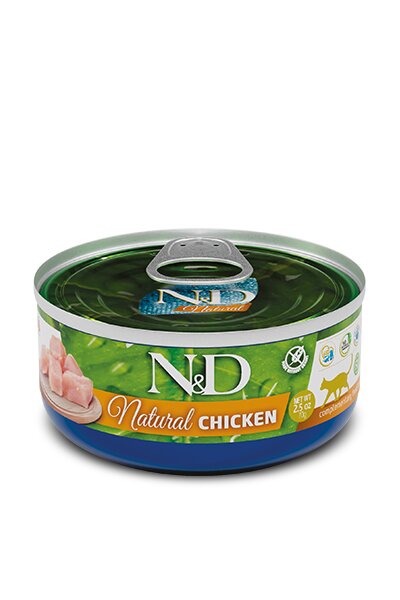 Farmina N&D Natural Chicken Cibo Umido Gatti Adulti Lattina 140g-1