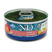 Farmina Natural & Delicious Natural Tonno & Salmone per Gatti 140g-1