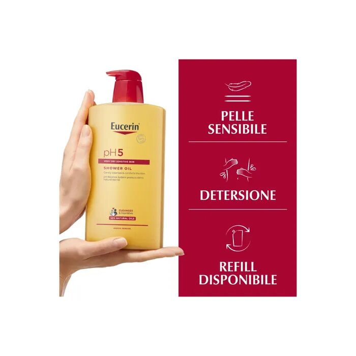 Eucerin pH5 Shower Cleansing Oil 1000ml-11