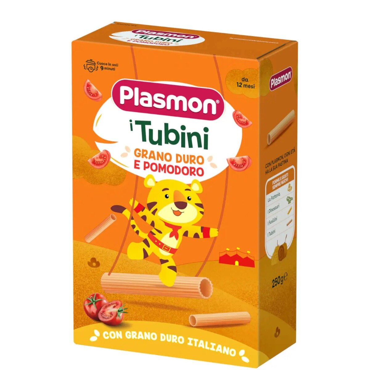 Plasmon Pastina Tubini Grano Duro e Pomodoro 12M+ 250g-2