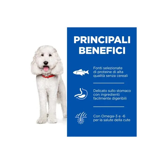 Hill's Science Plan Hypoallergenic Al Salmone Cibo Secco Cani Adulti Taglia Grande Sacco 14kg-11