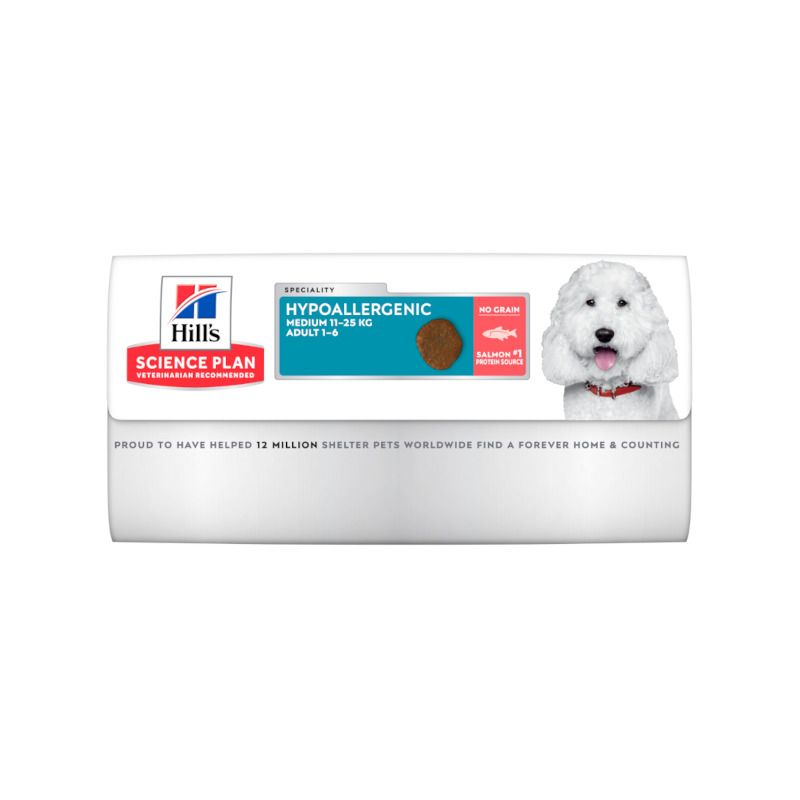 Hill's Science Plan Hypoallergenic Al Salmone Cibo Secco Cani Adulti Taglia Small Sacco 6kg-3