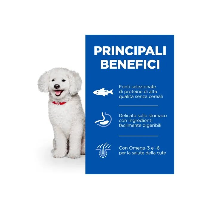 Hill's Science Plan Hypoallergenic Al Salmone Cibo Secco Cani Adulti Taglia Small Sacco 1,5kg-10