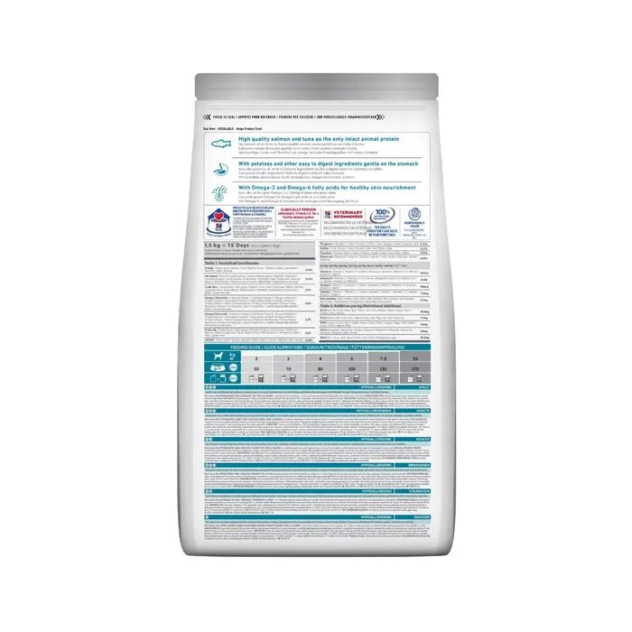 Hill's Science Plan Hypoallergenic Al Salmone Cibo Secco Cani Adulti Taglia Small Sacco 1,5kg-8