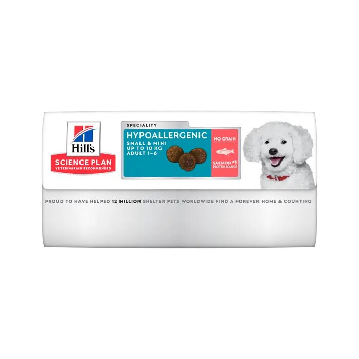 Hill's Science Plan Hypoallergenic Al Salmone Cibo Secco Cani Adulti Taglia Small Sacco 1,5kg-9