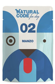 Natural Code 02 Manzo Cani Adulti Busta 300g-1