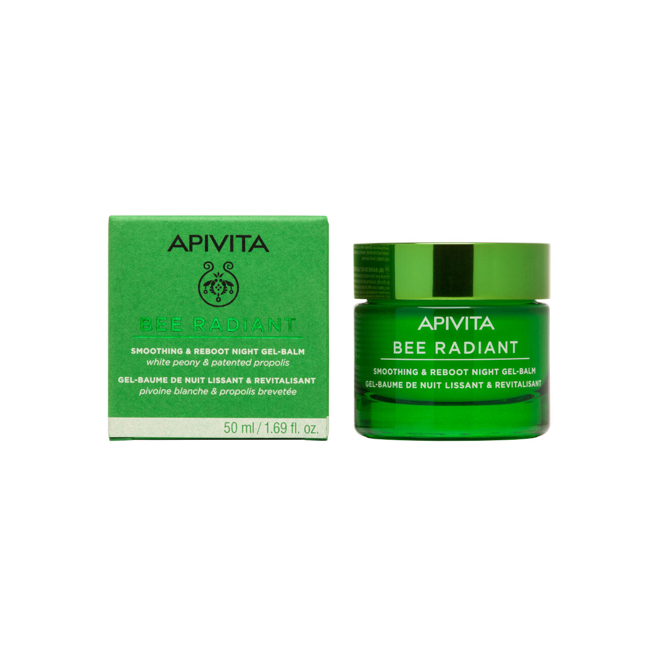 Apivita Bee Radiant Gel-Balsamo Notte Levigante & Riattivante 50ml-8