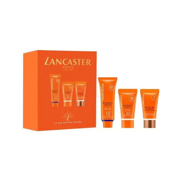 Lancaster Cofanetto Routine Solare Crema Viso SPF15 50ml+ Latte Corpo SPF30 50ml + Doposole 50ml-1