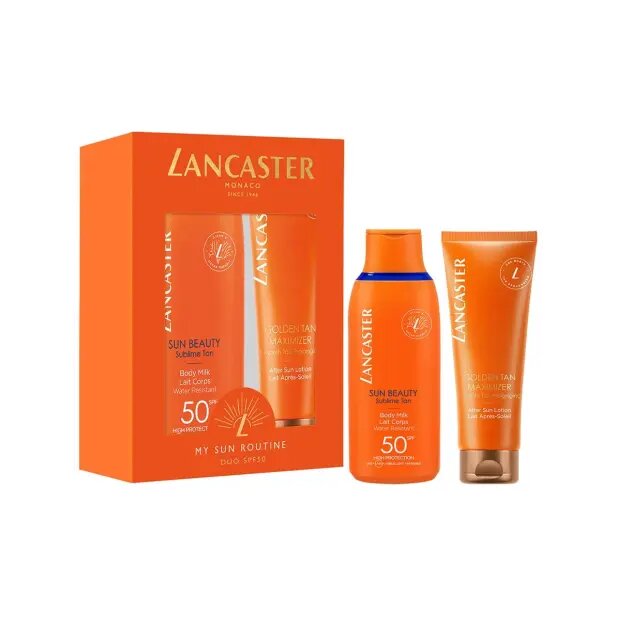 Lancaster Cofanetto Sun Latte Solare Corpo SPF50 175ml+ Lozione Doposole 125ml-1
