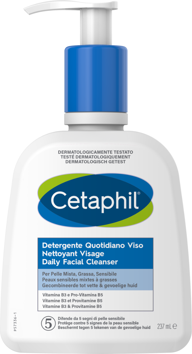Cetaphil Detergente Quotidiano Viso Pelle Mista Grassa 237ml-9