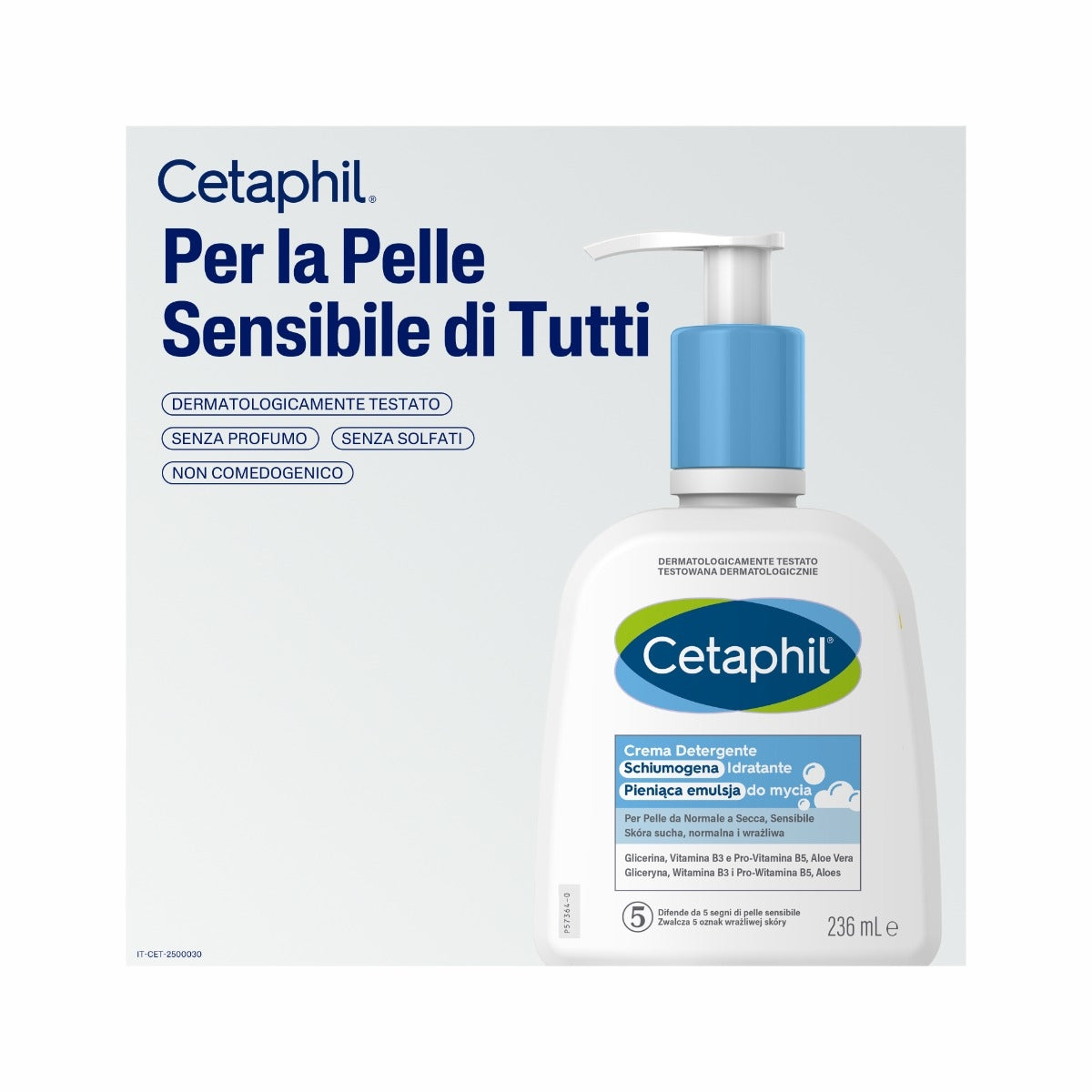 Cetaphil Crema Detergente Schiumogena Idratante 236ml-13