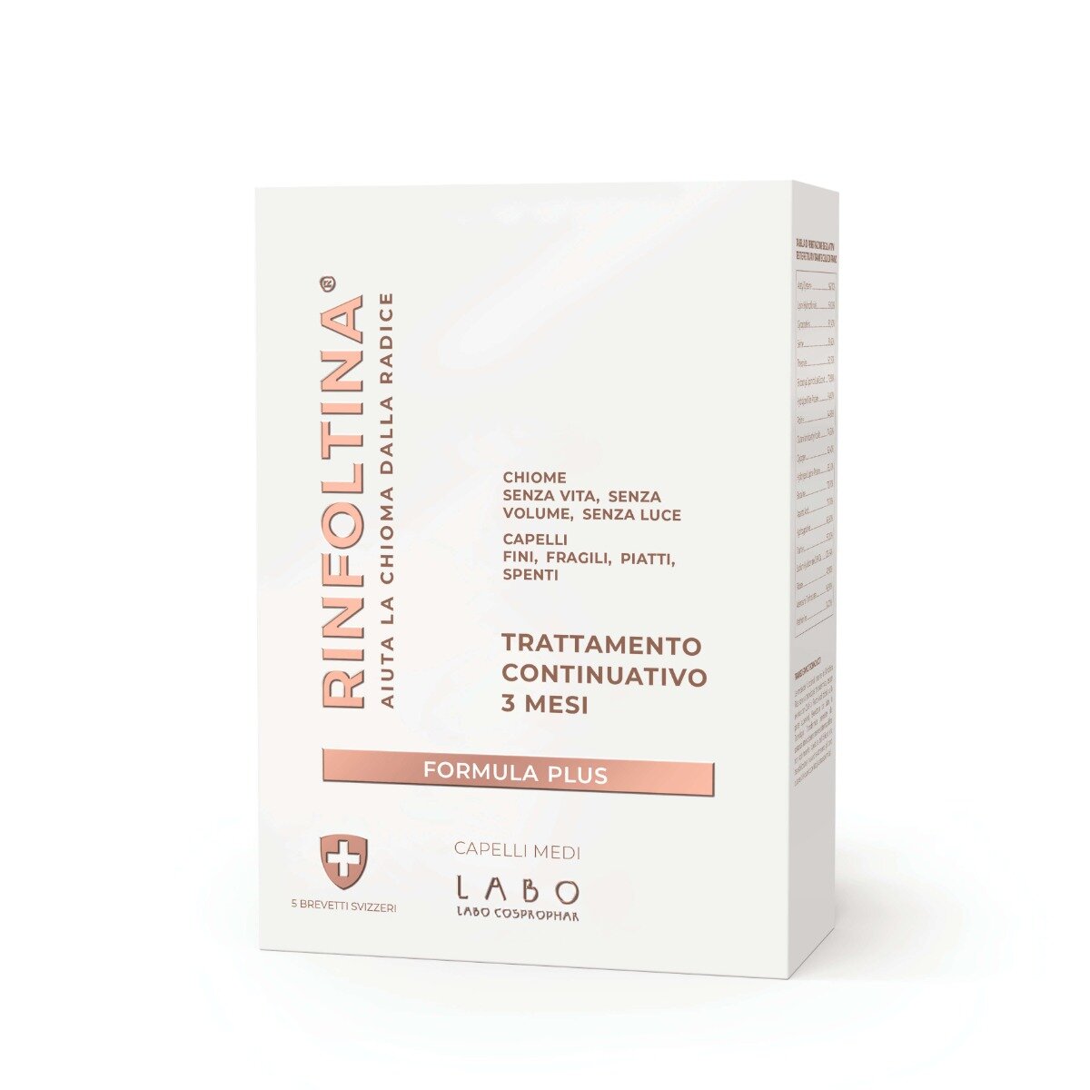 Labo Rinfoltina Plus Trattamento Continuativo 3 Mesi Capelli Medi 100ml-1