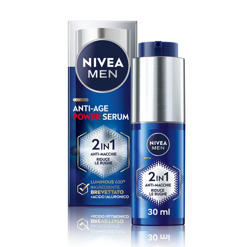 Nivea Men Anti-age Power Serum Anti-macchie 30ml Siero Viso Uomo Antirughe E Macchie-6