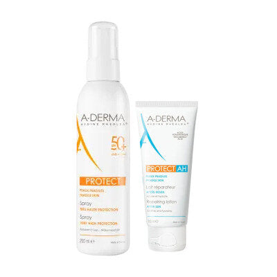 A-Derma Protect Spray SPF50+ 200ml + Protect Ah Latte Doposole 100ml-1