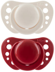 Chicco Succhietto Air Rosso Silicone 6-16 Mesi 2 Pezzi-1