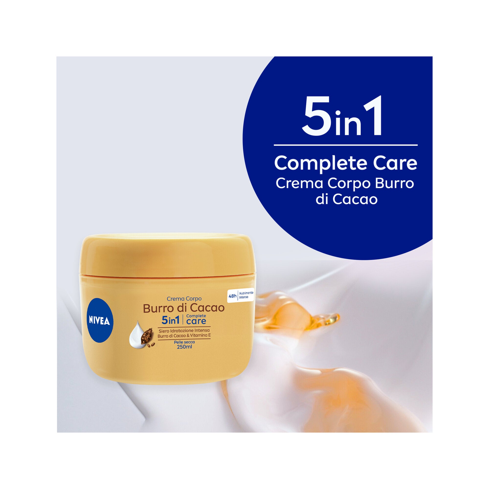 Nivea Crema Corpo Burro Di Cacao 250ml Idratante 48 Ore Per Pelle Secca Arricchita-2