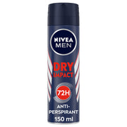Nivea Men Dry Impact Deodorante Spray Uomo 150ml Per 72h Di Protezione Antitraspirante-4