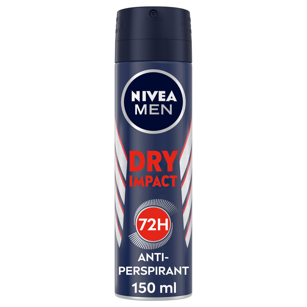 Nivea Men Dry Impact Deodorante Spray Uomo 150ml Per 72h Di Protezione Antitraspirante-4