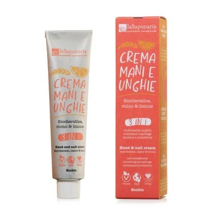 La Saponaria Crema Mani e Unghie 3 in 1 Fitocheratina, Ricino & Limone 40ml-4