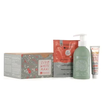 La Saponaria Cofanetto Crema Mani e Unghie + Sapone Mani In Polvere + Dispenser-4