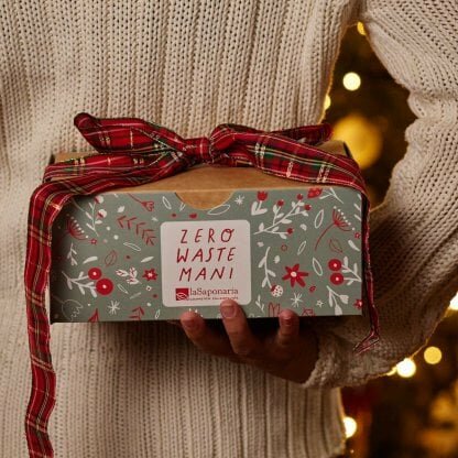 La Saponaria Cofanetto Crema Mani e Unghie + Sapone Mani In Polvere + Dispenser-2