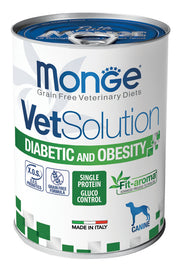 Monge VetSolution Diabetic And Obesity Canine Lattina 400g-1