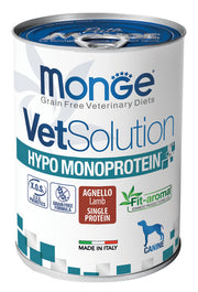 Monge VetSolution Hypo Monoprotein Canine Agnello Lattina 400g-1