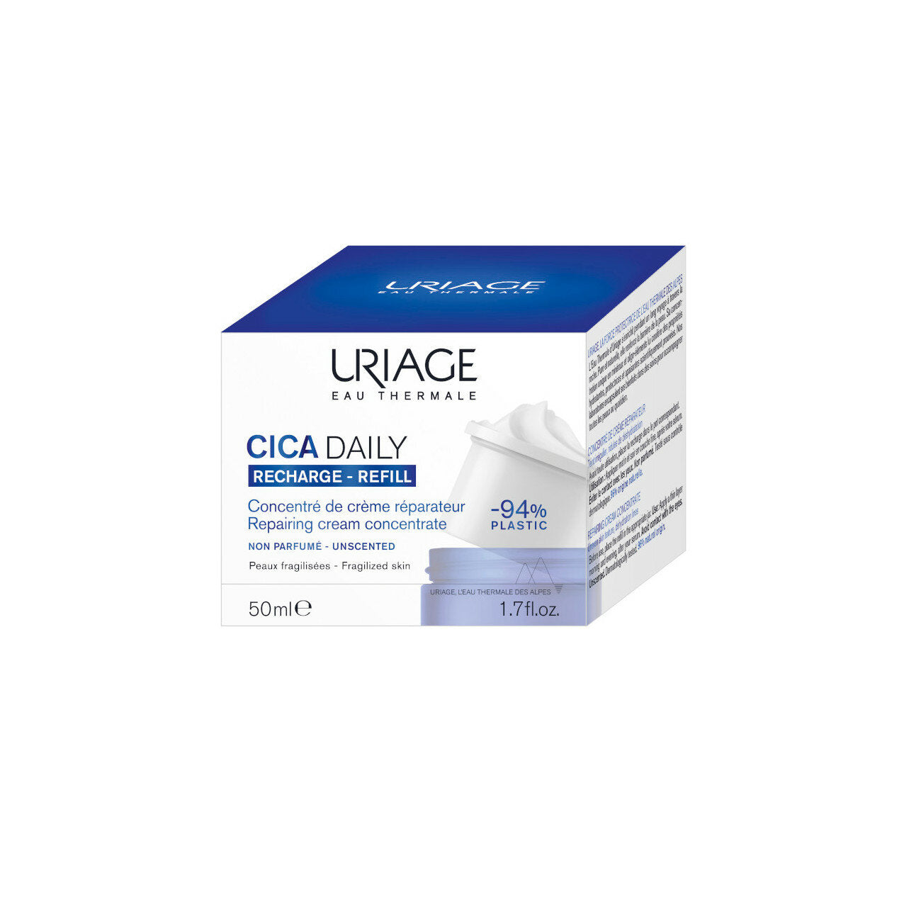 Uriage Cica Daily Crema Concentrata Riparatrice Eco-Ricarica 50ml-2