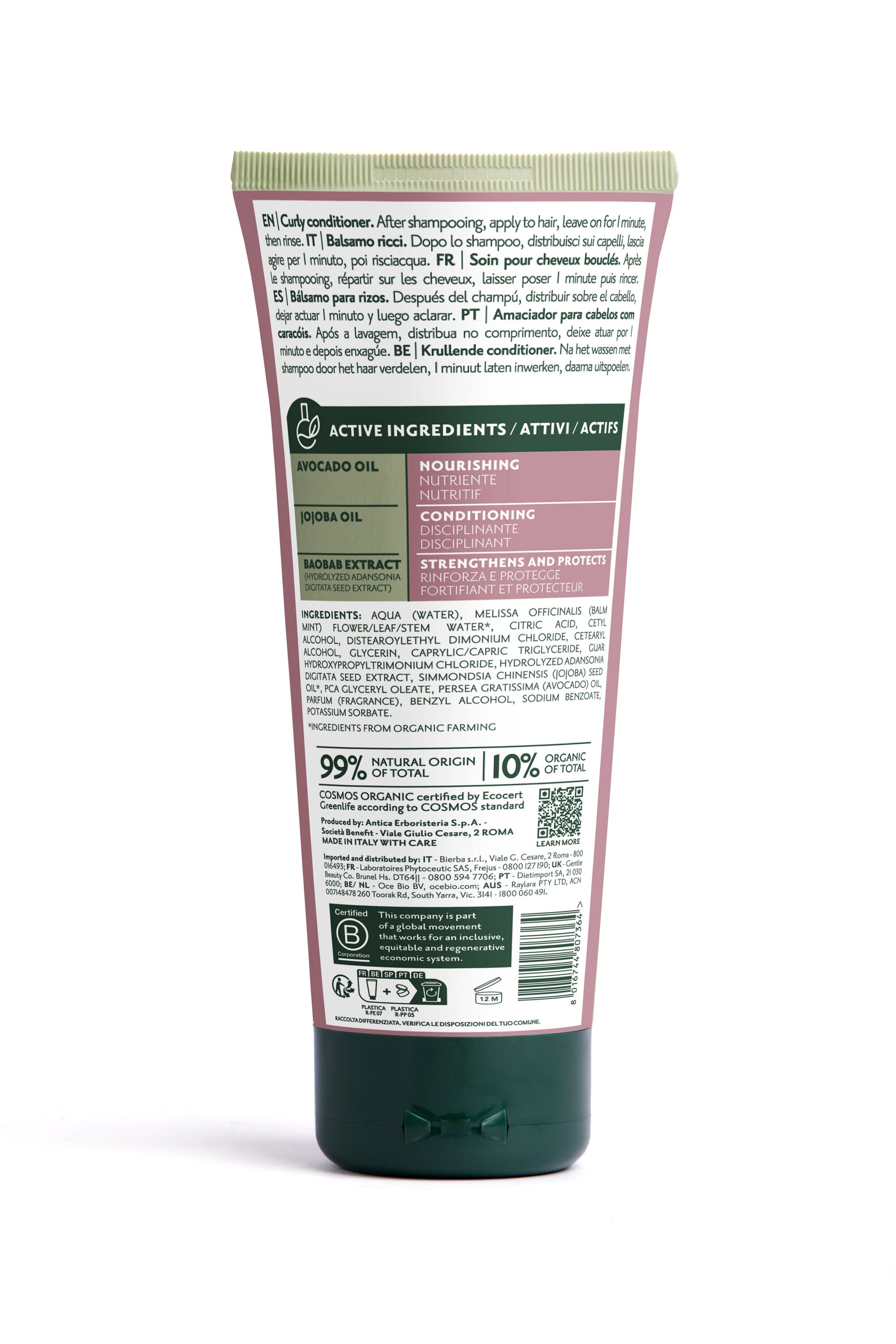 Herbatint Curly Conditioner Balsamo Ricci 200ml-2